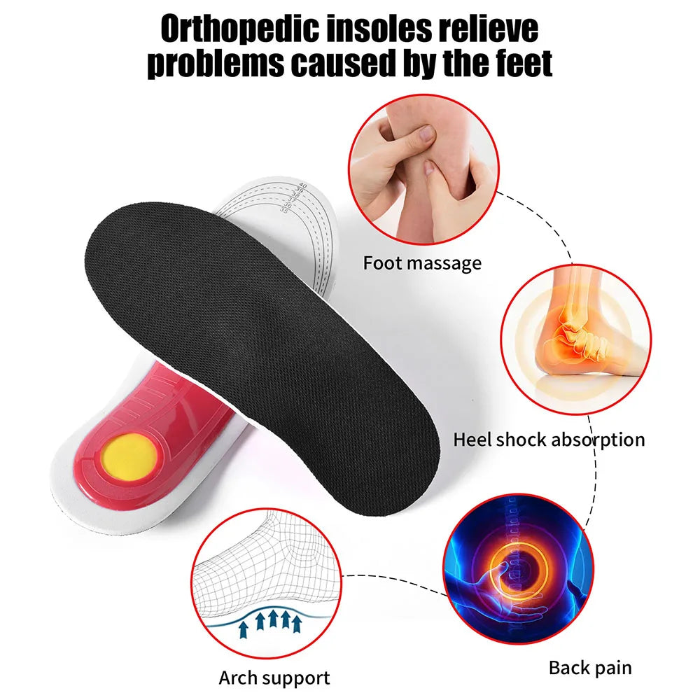 Orthotic Insole Arch Support Flatfoot Orthopedic Insoles for Feet Ease Pressure of Air Movement Damping Cushion Padding Insole