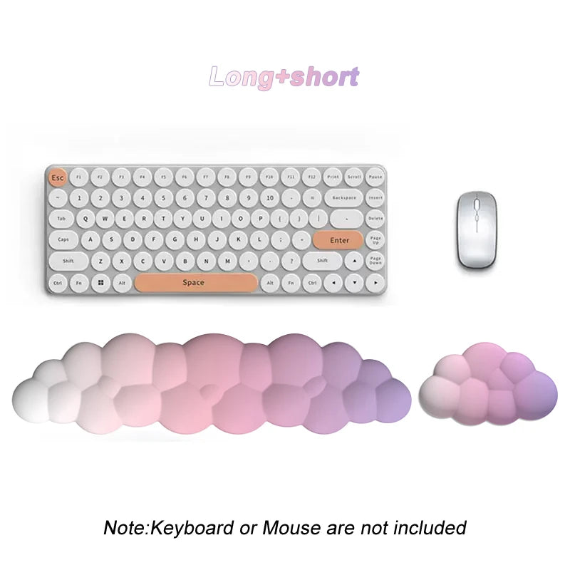 Cloud Wrist Rest Cushion for Mouse Ergonomic Soft Memory Foam Wrist Pain Relief Mouse Wrist Support Pad with Anti-Skid Base For