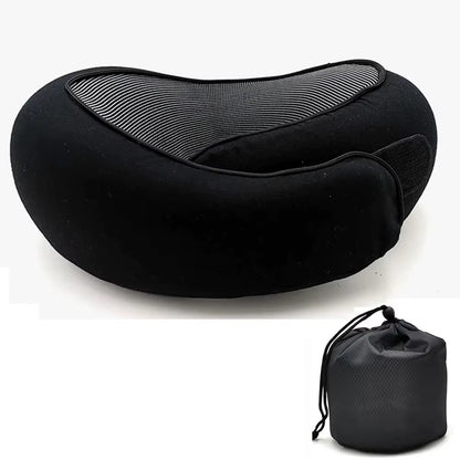 Portable Adjustable Travel Neck Pillow Memory Foam U-Shaped Pillow Snail Style Travel Neck Support Soft Noon Break Sleep Pillow