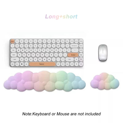 Cloud Wrist Rest Cushion for Mouse Ergonomic Soft Memory Foam Wrist Pain Relief Mouse Wrist Support Pad with Anti-Skid Base For