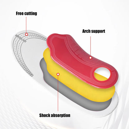 Orthotic Insole Arch Support Flatfoot Orthopedic Insoles for Feet Ease Pressure of Air Movement Damping Cushion Padding Insole