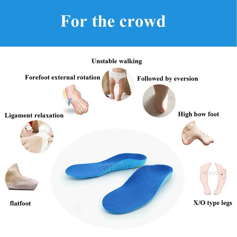 Doctor Recommends Children'S Insoles O/X Leg Foot Valgus Arch Support Orthosis Flat Foot Correction Insole Foot Care