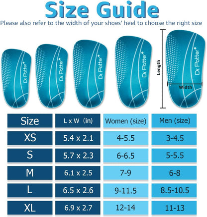 3/4 Orthotic Insoles, Shoe Inserts for Plantar Fasciitis Relief, High Arch Support Inserts for Flat Feet, Over-Pronation and Heel Pain (Medium(Men'S 6.5-8.5 / Women'S 7.5-9.5))