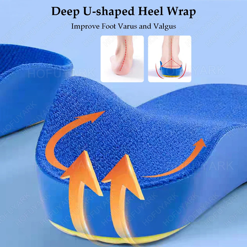 Arch Support Orthotic Insoles for Kids Flat Feet Plantar Fasciitis Foot Support Orthopedic Insoles for Children Shoes Inner Sole