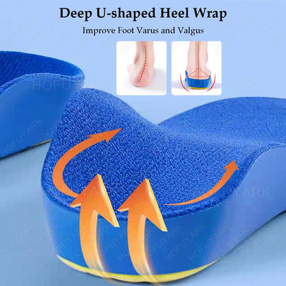 Arch Support Orthotic Insoles for Kids Flat Feet Plantar Fasciitis Foot Support Orthopedic Insoles for Children Shoes Inner Sole
